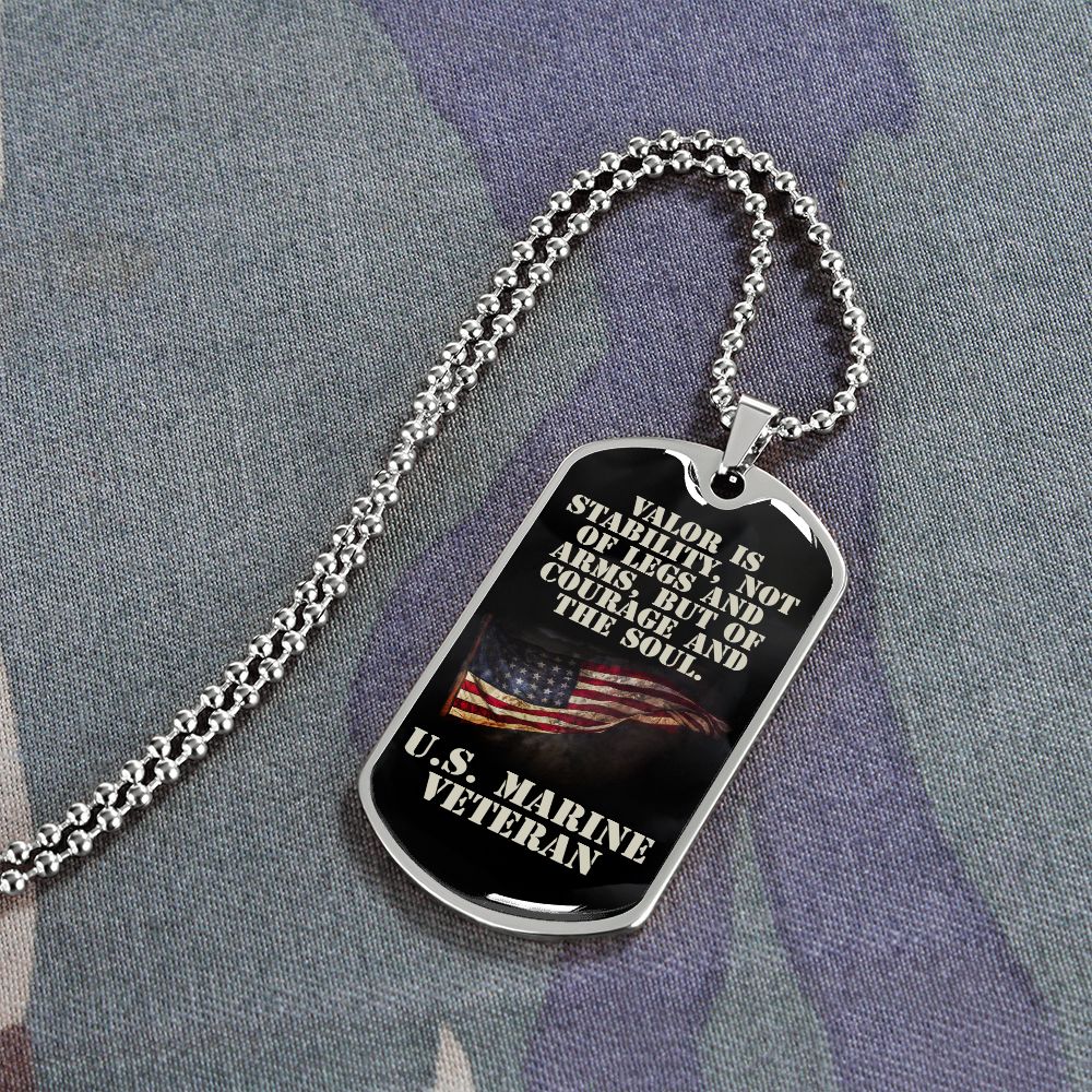 U.S. Marine Veteran Dog Tag