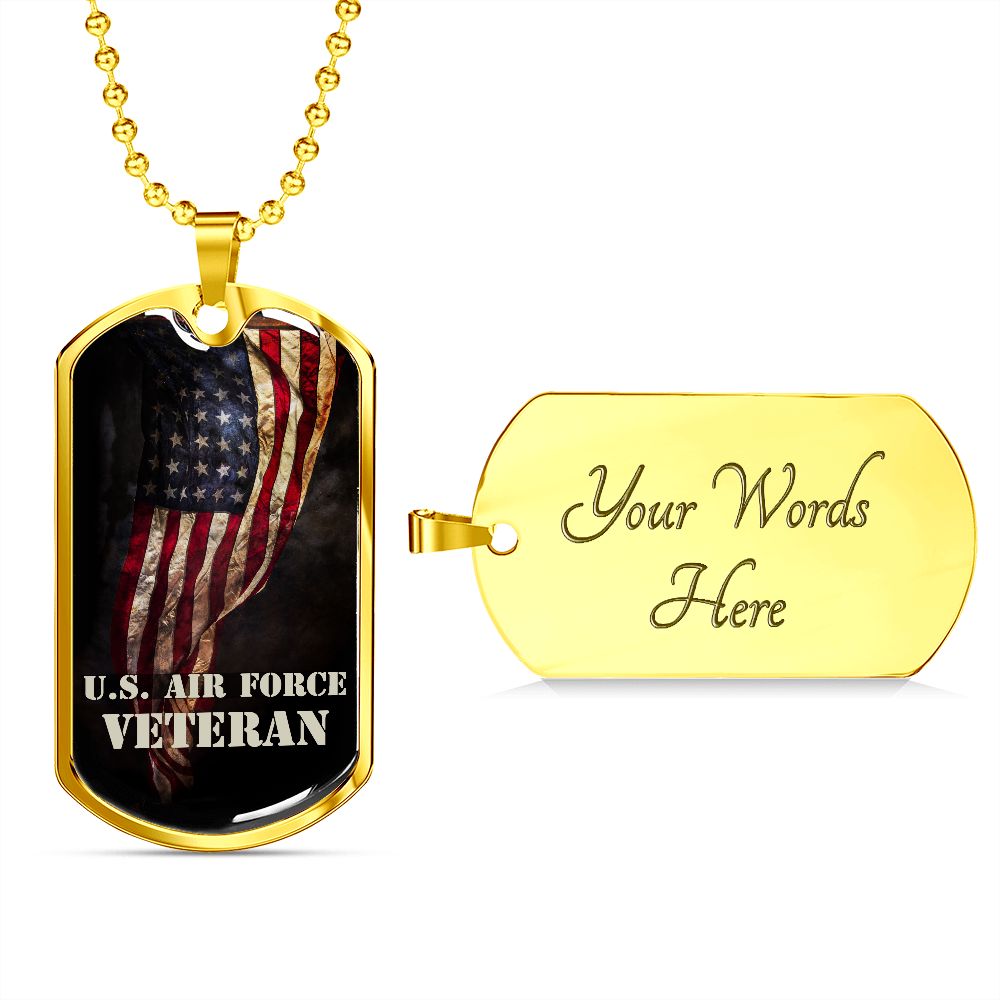 U.S. Air Force Veteran Dog Tag