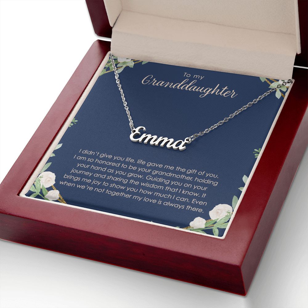 Custom Name Necklace, To My Granddaughter