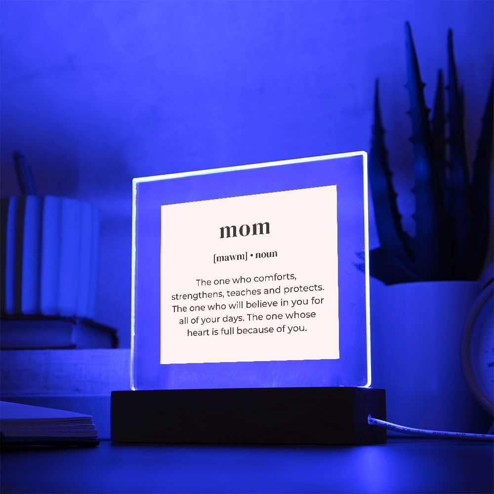 Mom Noun Acrylic Square
