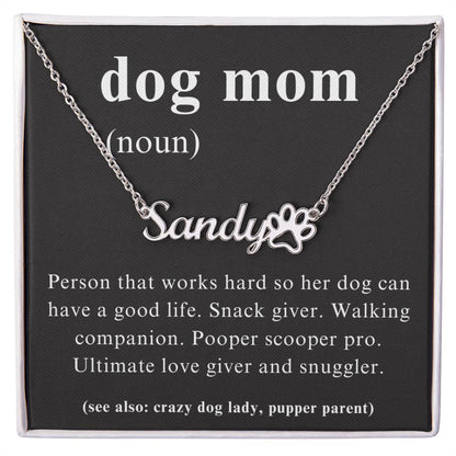 Dog Mom Custom Necklace