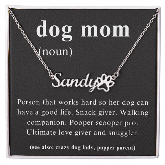 Dog Mom Custom Necklace