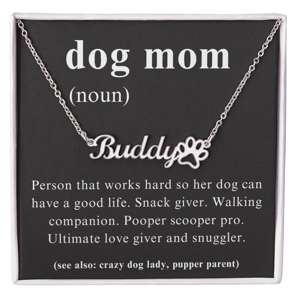 Dog Mom Custom Necklace