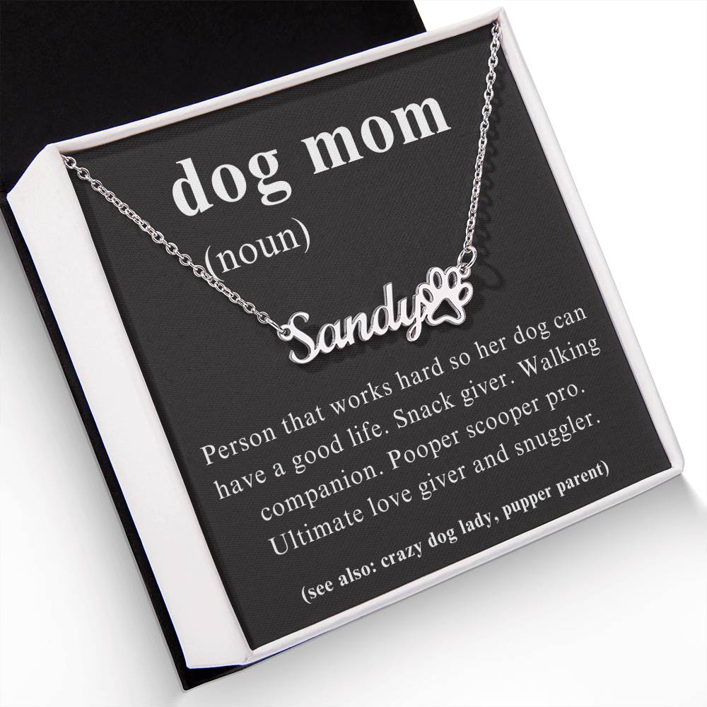 Dog Mom Custom Necklace