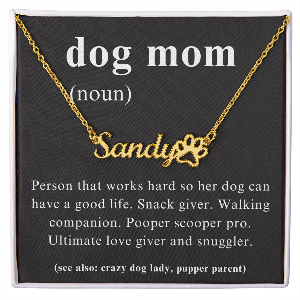 Dog Mom Custom Necklace