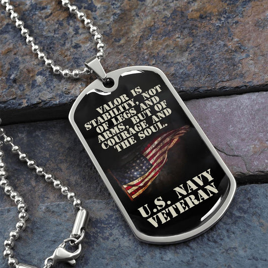U.S. Navy Veteran Dog Tag