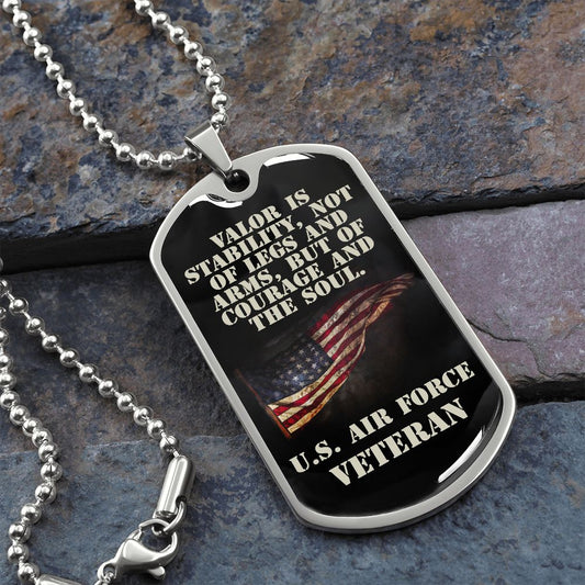 U.S. Air Force Veteran Dog Tag