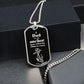 Dad is an Anchor Dog Tag