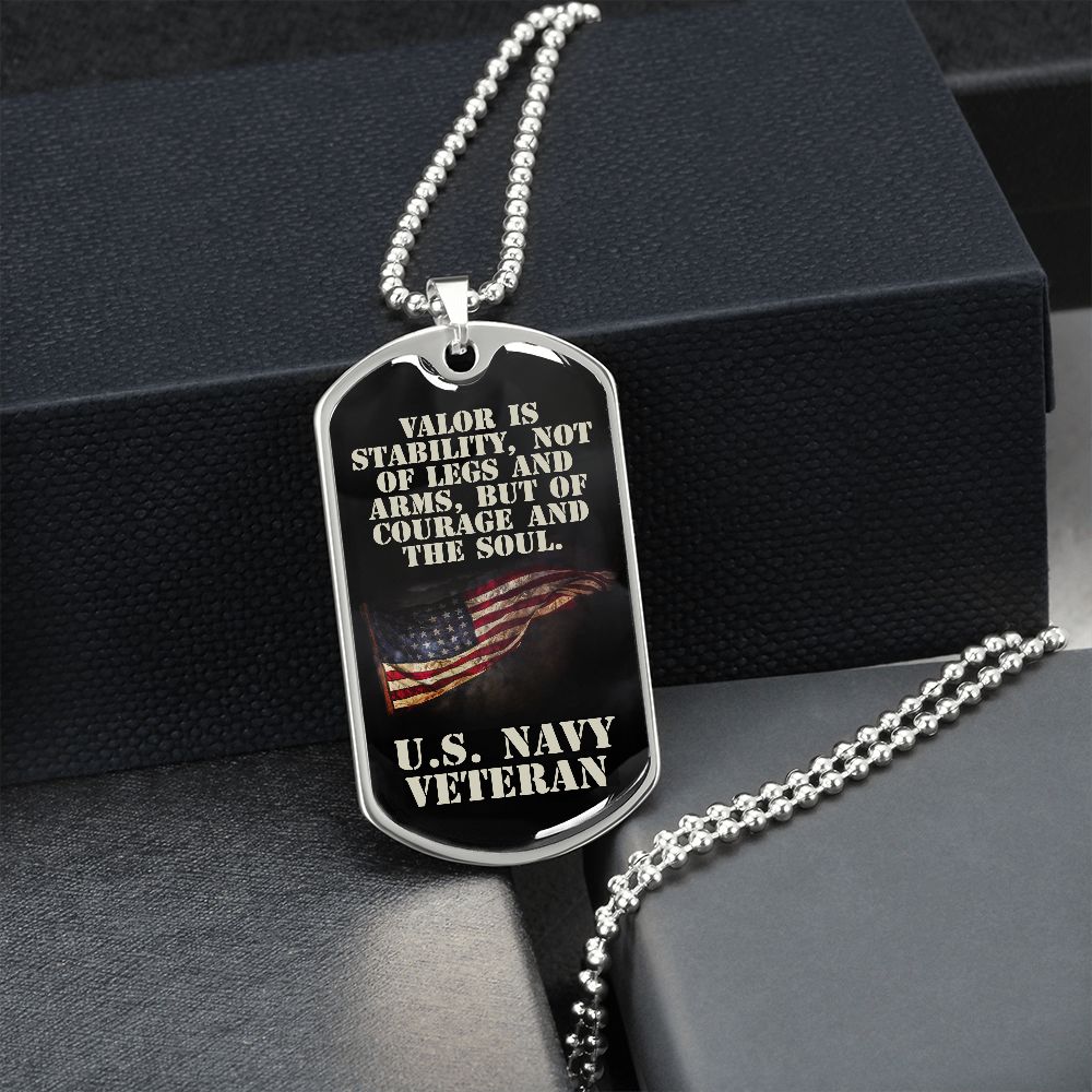 U.S. Navy Veteran Dog Tag