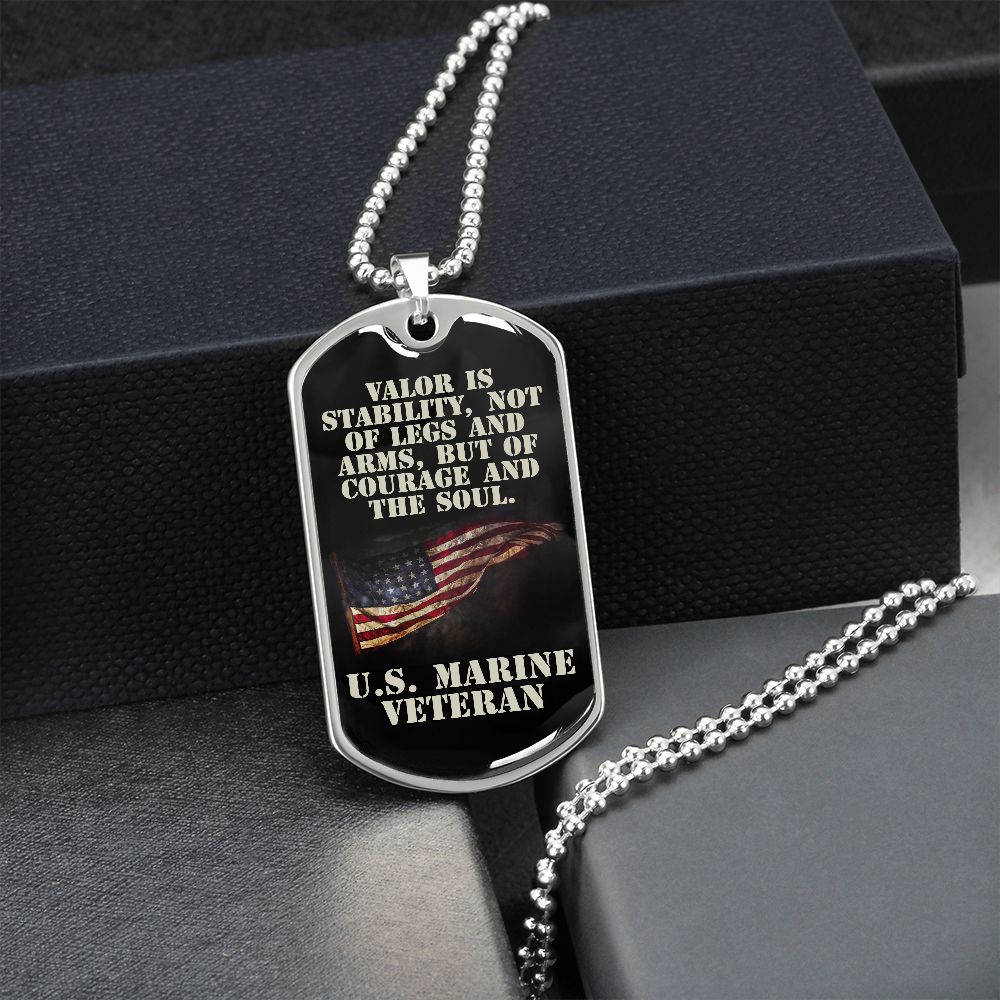 U.S. Marine Veteran Dog Tag
