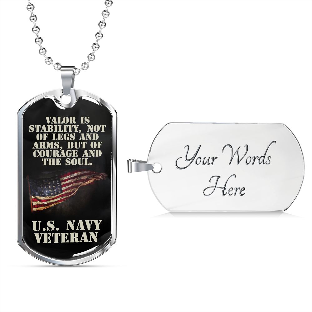 U.S. Navy Veteran Dog Tag