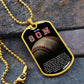 To My Son- My Favorite Baseball Player Dog Tag