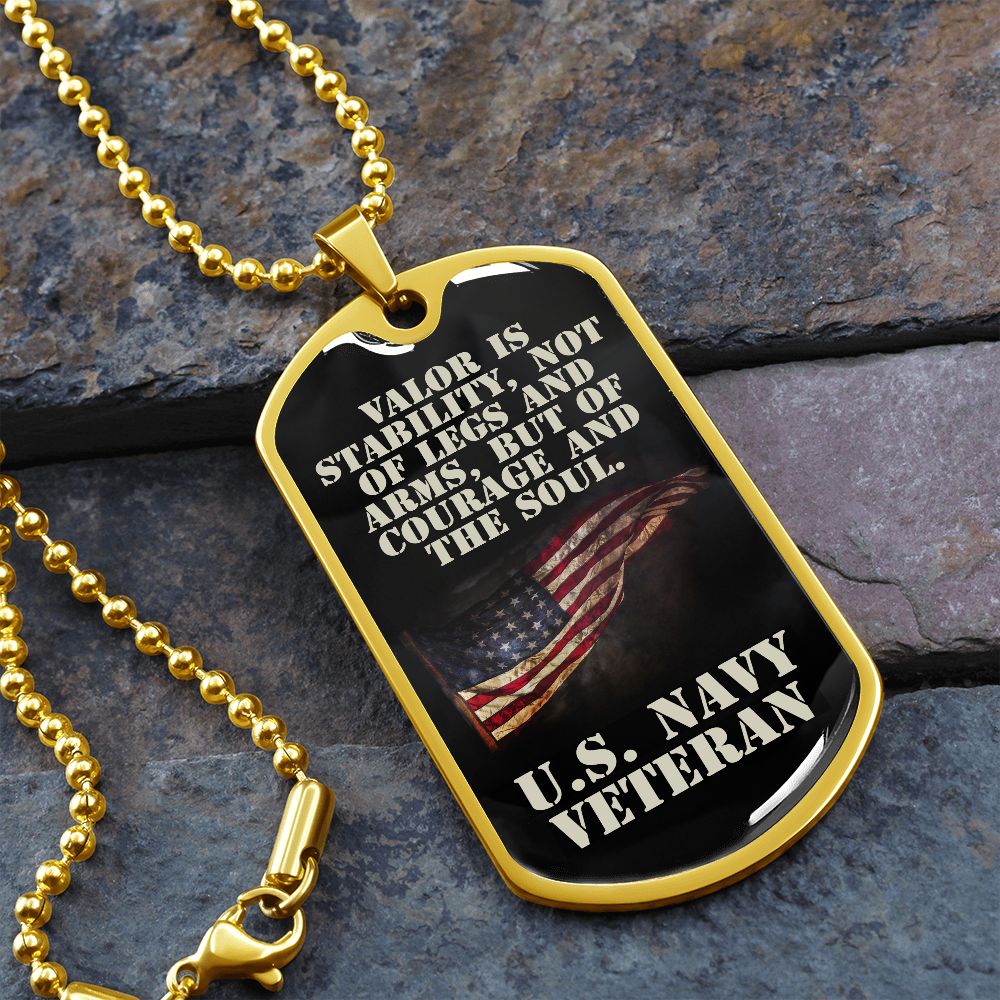 U.S. Navy Veteran Dog Tag