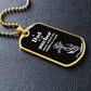 Dad is an Anchor Dog Tag