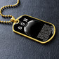 To My Son- My Favorite Soccer Player Dog Tag