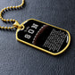 To My Son- My Favorite Football Player Dog Tag