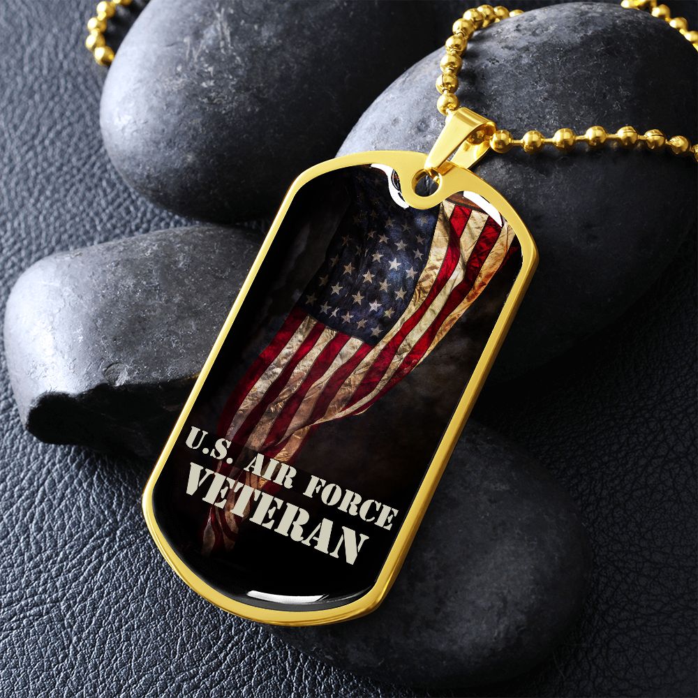 U.S. Air Force Veteran Dog Tag