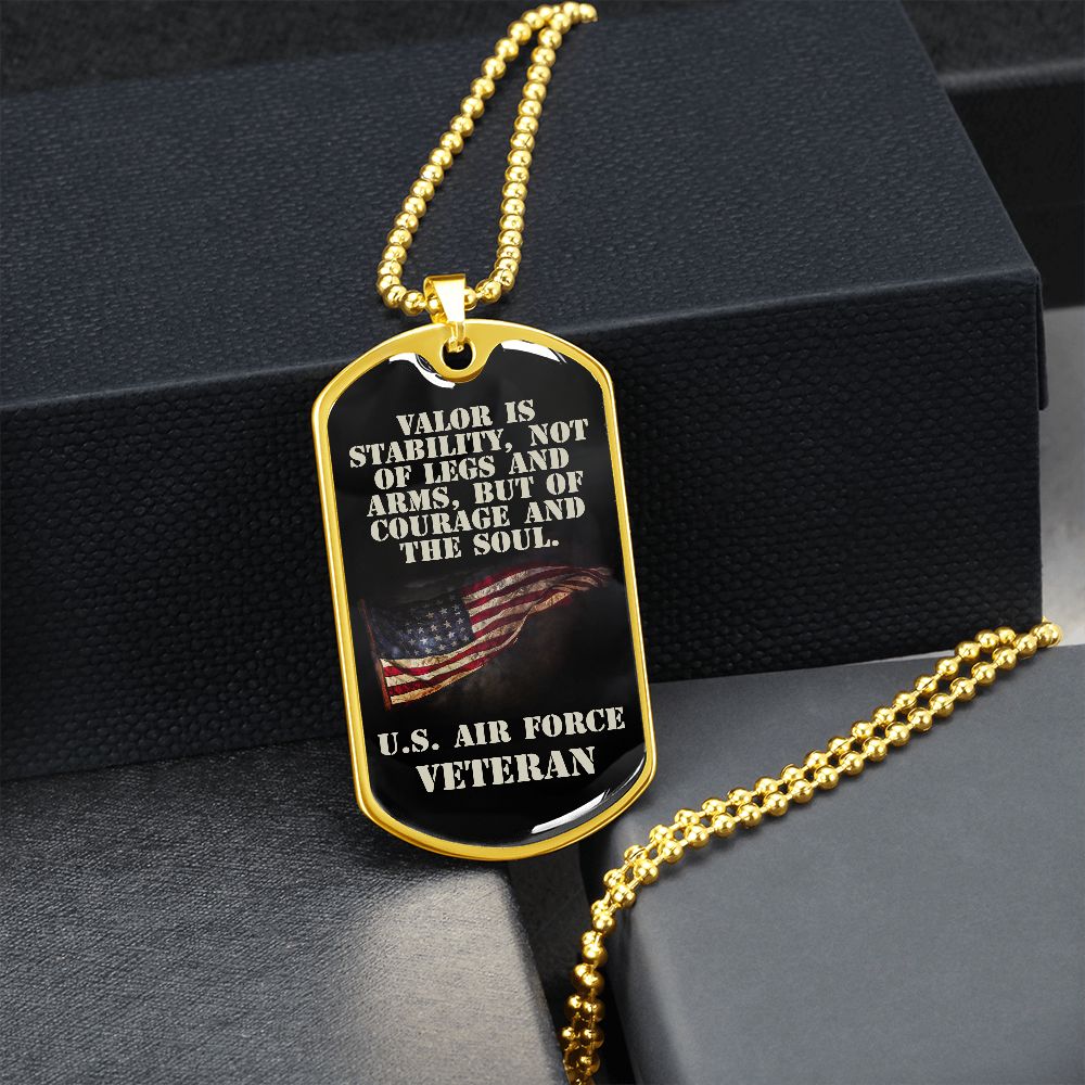 U.S. Air Force Veteran Dog Tag