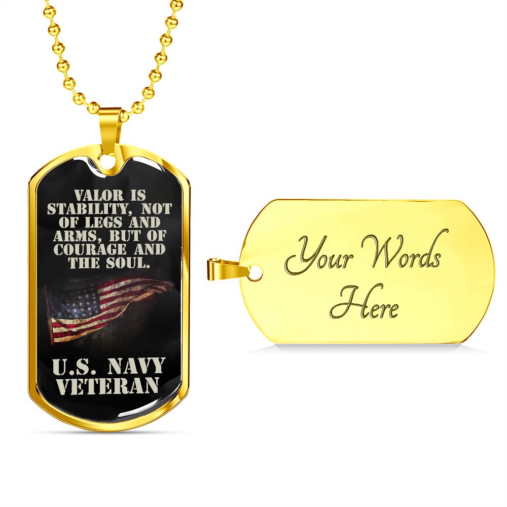 U.S. Navy Veteran Dog Tag