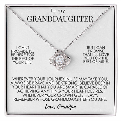 Love Knot, To My Granddaughter