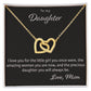 Interlocking Hearts, To My Daughter
