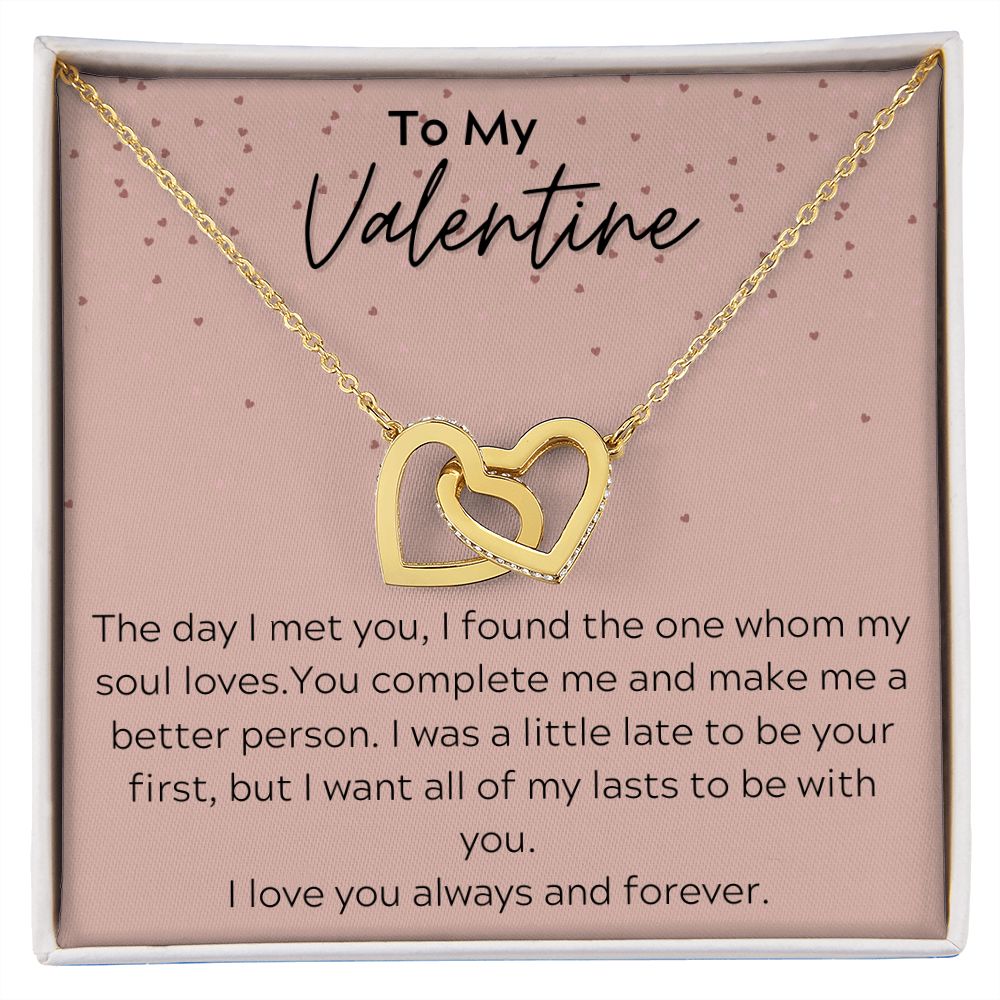 Interlocking Hearts, To My Valentine