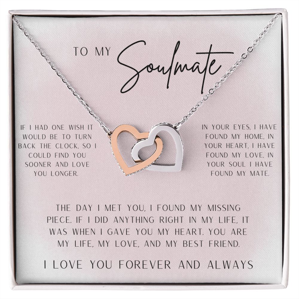 Interlocking Hearts, To My Soulmate