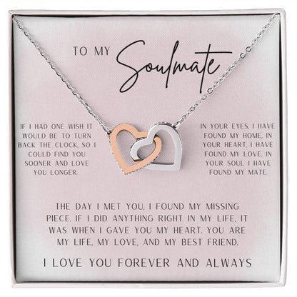 Interlocking Hearts, To My Soulmate