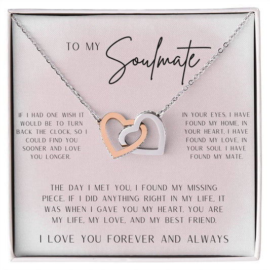Interlocking Hearts, To My Soulmate
