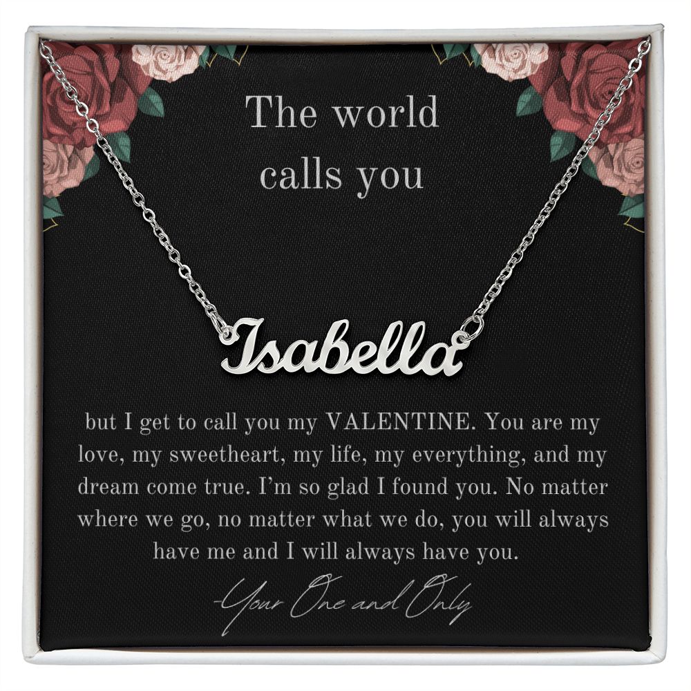 Custom Valentine Necklace
