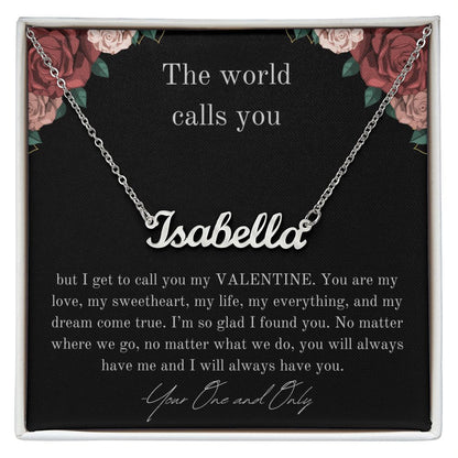 Custom Valentine Necklace