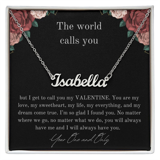 Custom Valentine Necklace