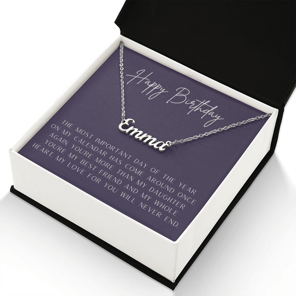 Happy Birthday Custom Necklace