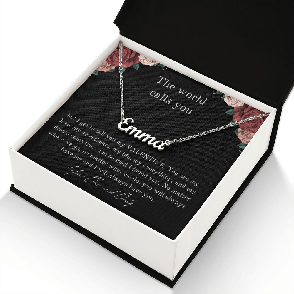 Custom Valentine Necklace