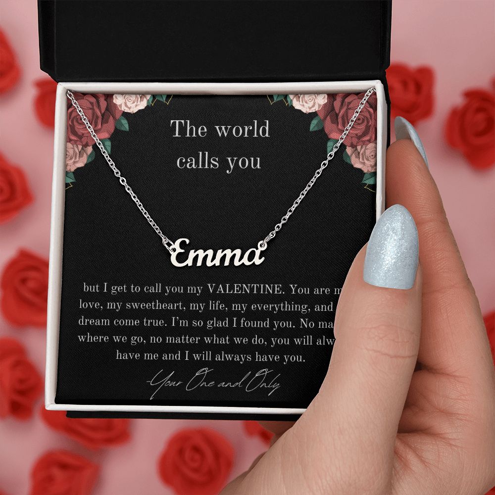 Custom Valentine Necklace