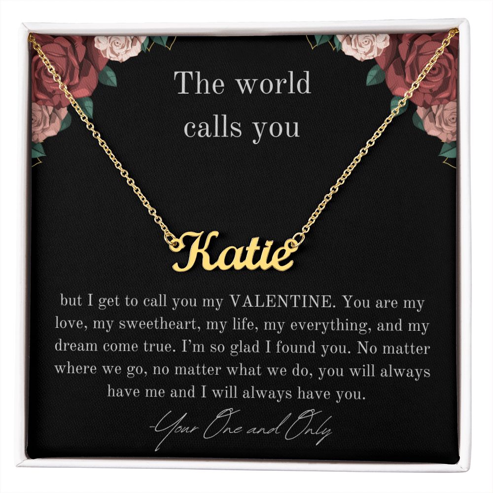 Custom Valentine Necklace