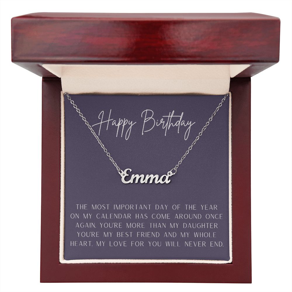 Happy Birthday Custom Necklace