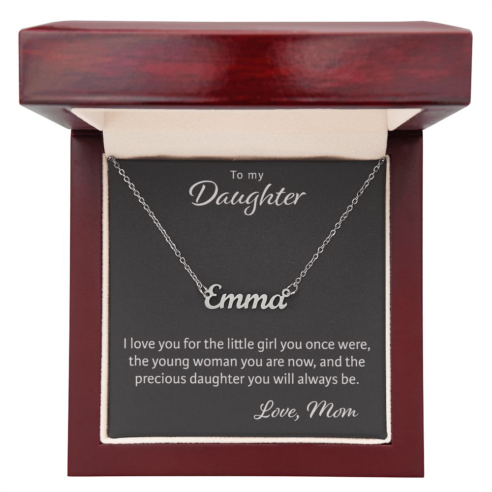 Custom Name Necklace, To My Daughter