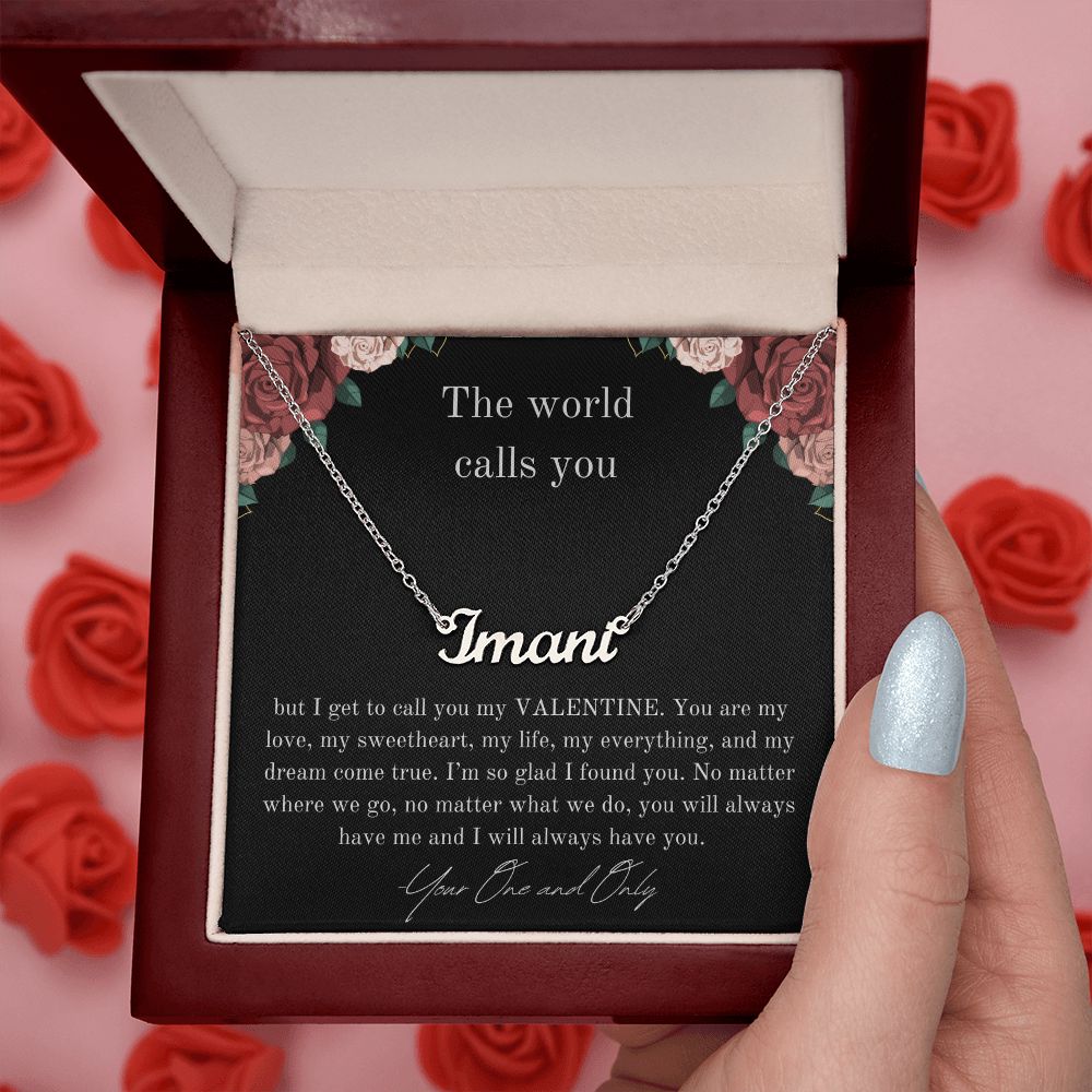 Custom Valentine Necklace