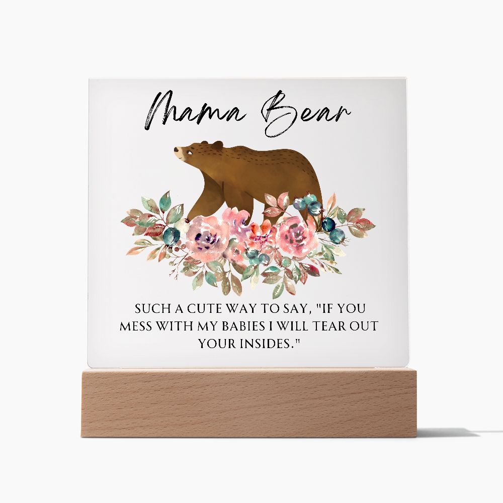 Mama Bear Acrylic Square