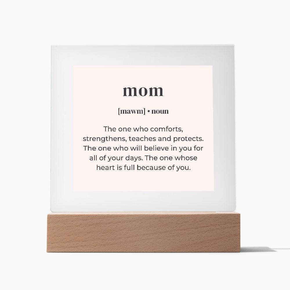 Mom Noun Acrylic Square