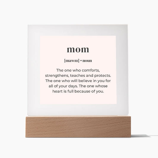 Mom Noun Acrylic Square