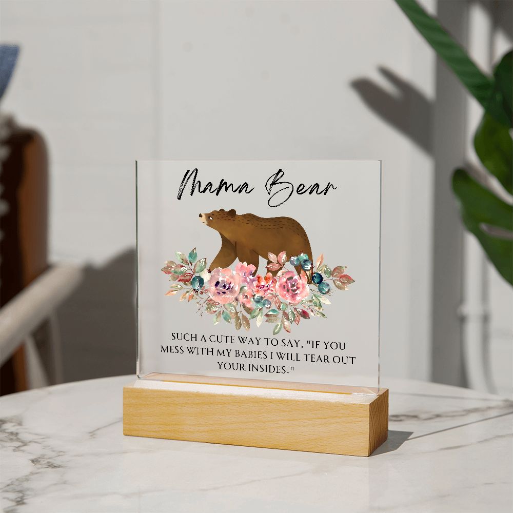 Mama Bear Acrylic Square