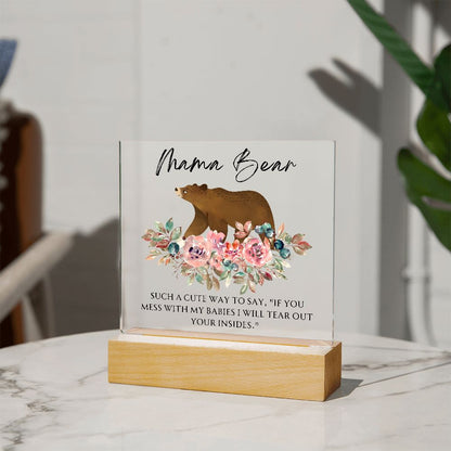 Mama Bear Acrylic Square
