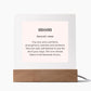 Mom Noun Acrylic Square
