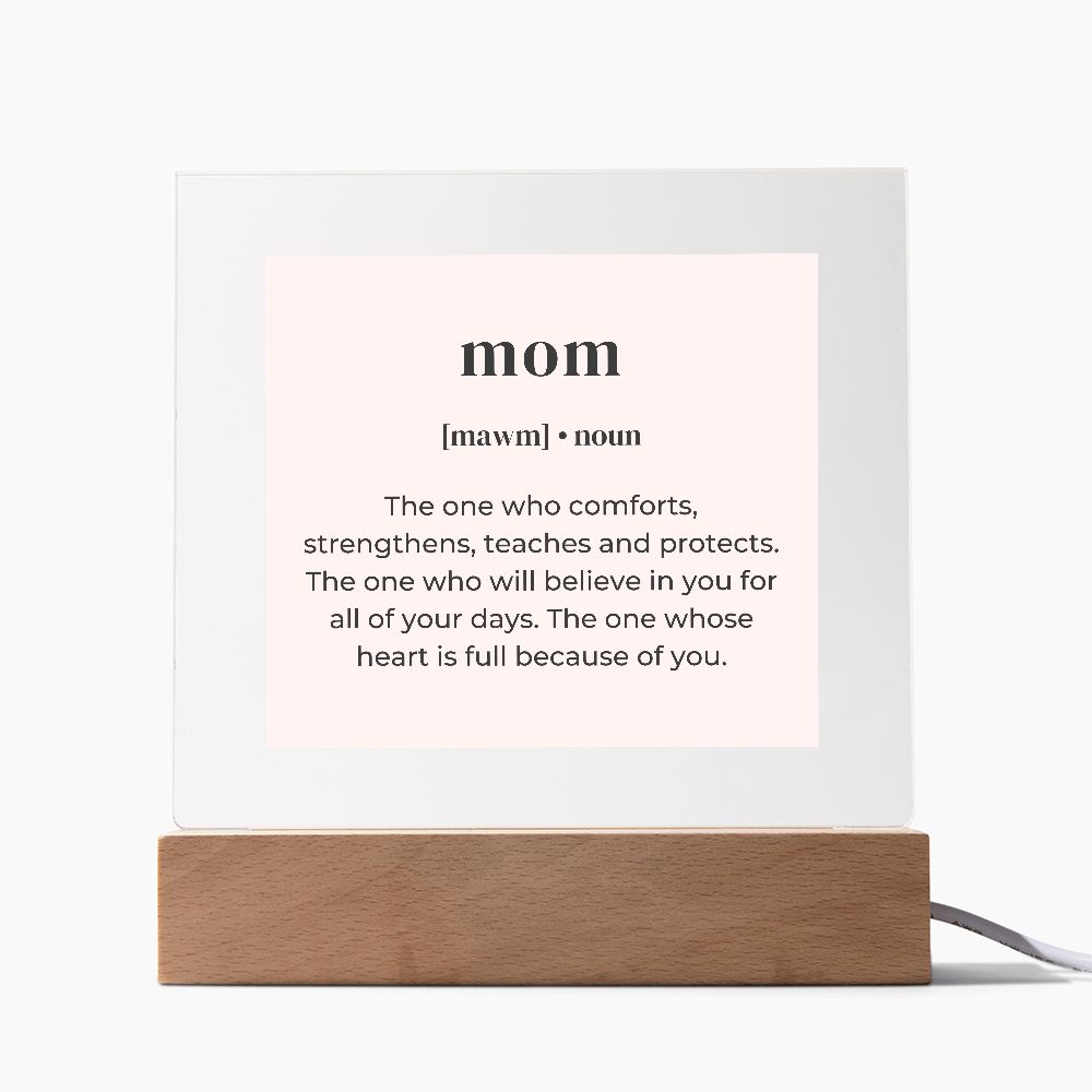 Mom Noun Acrylic Square