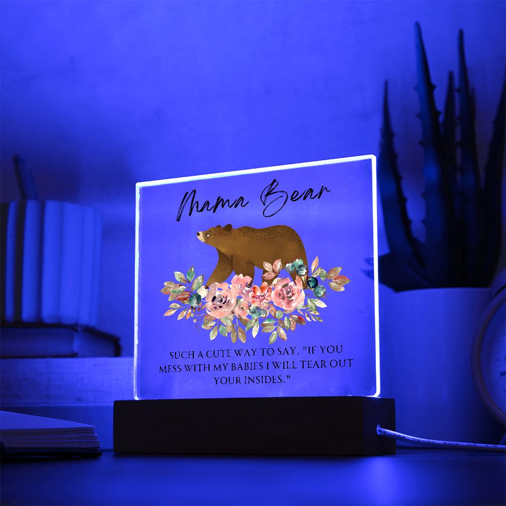 Mama Bear Acrylic Square