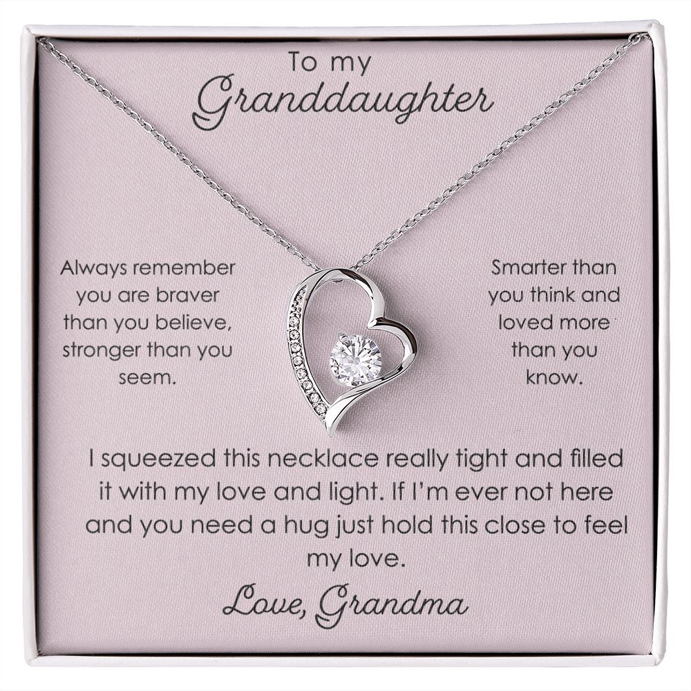 Forever Love Heart, To My Granddaughter