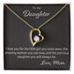 Forever Love Necklace, To My Daughter