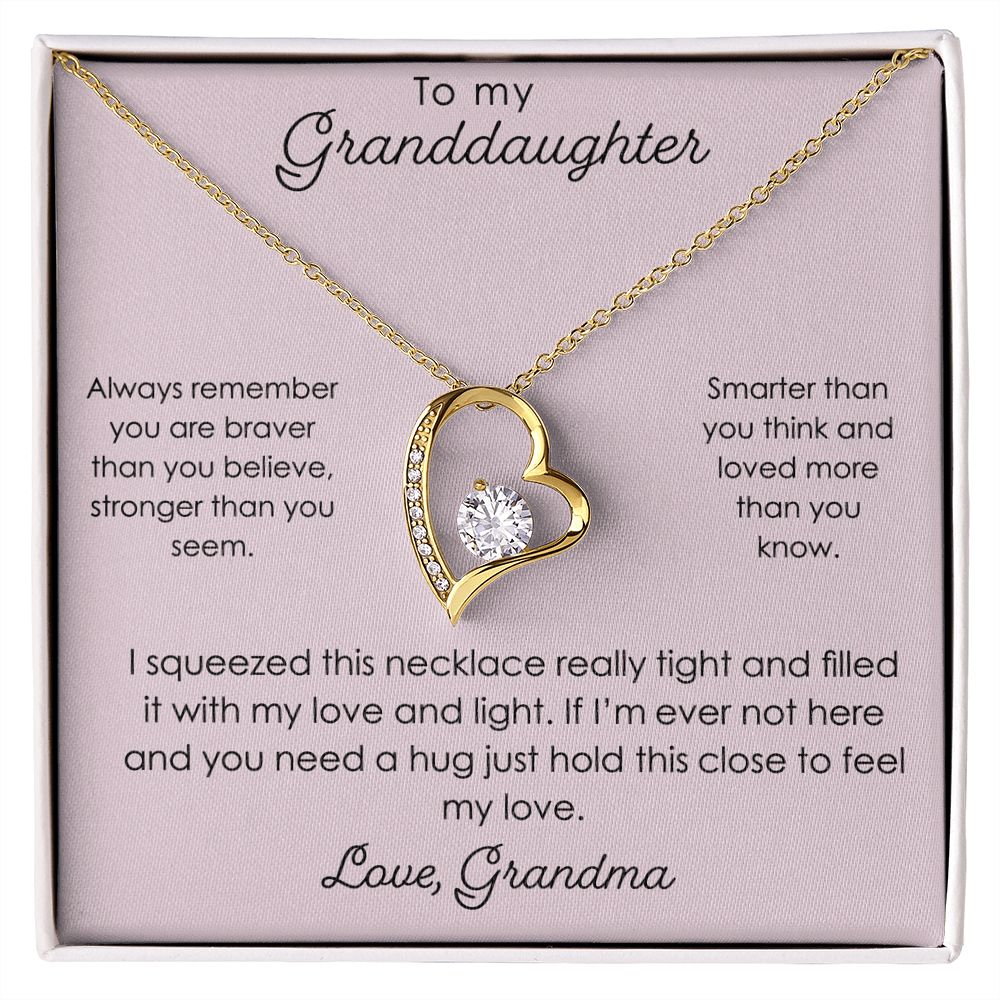 Forever Love Heart, To My Granddaughter